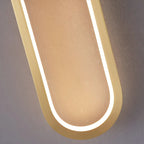 Applique murale ovale classique à LED pour salle de bain, avec support mural.