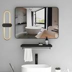 Applique murale ovale classique à LED pour salle de bain, avec support mural.