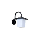 Mini applique murale d'extérieur moderne à LED, abat-jour carré en plastique