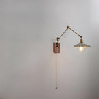 Lampada da parete vintage a braccio oscillante a soffietto per camera da letto moderna