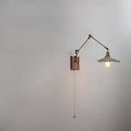 Lampada da parete vintage a braccio oscillante a soffietto per camera da letto moderna