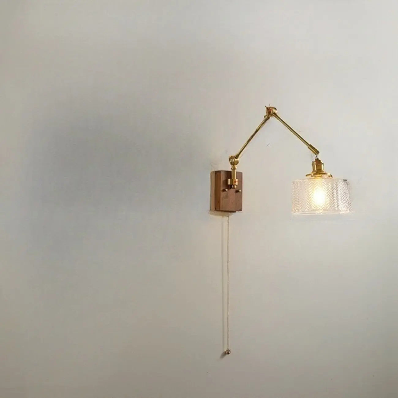 Lampada da parete vintage a braccio oscillante a soffietto per camera da letto moderna