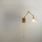 Lampada da parete vintage a braccio oscillante a soffietto per camera da letto moderna