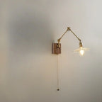 Lampada da parete vintage a braccio oscillante a soffietto per camera da letto moderna