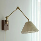 Lampada da parete vintage a braccio oscillante a soffietto per camera da letto moderna