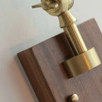 Lampada da parete vintage a braccio oscillante a soffietto per camera da letto moderna