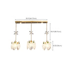 Suspension moderne en acier doré, verre et cristal pour cuisine