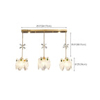Suspension moderne en acier doré, verre et cristal pour cuisine
