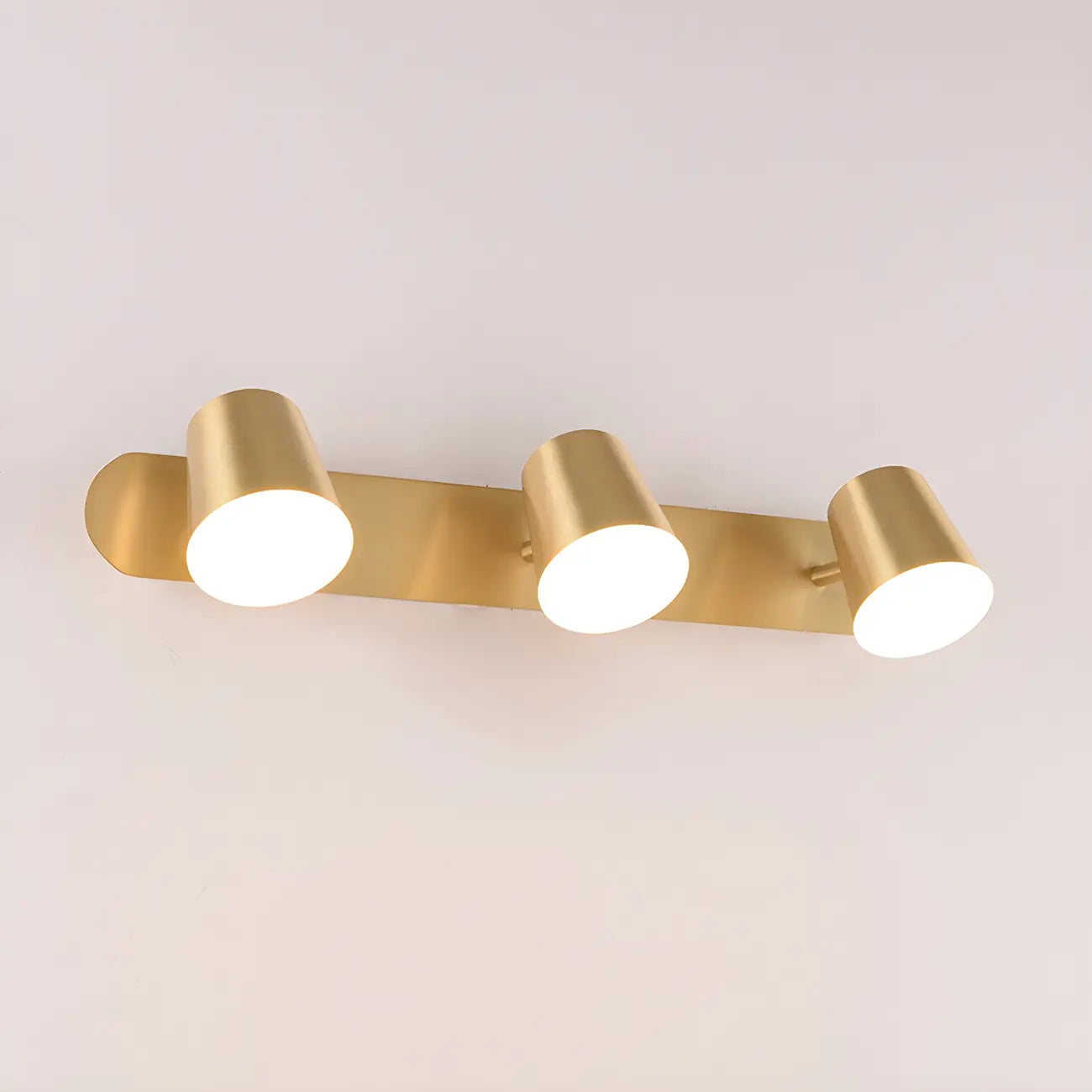 Applique murale géométrique noire à intensité variable avec 3 lampes