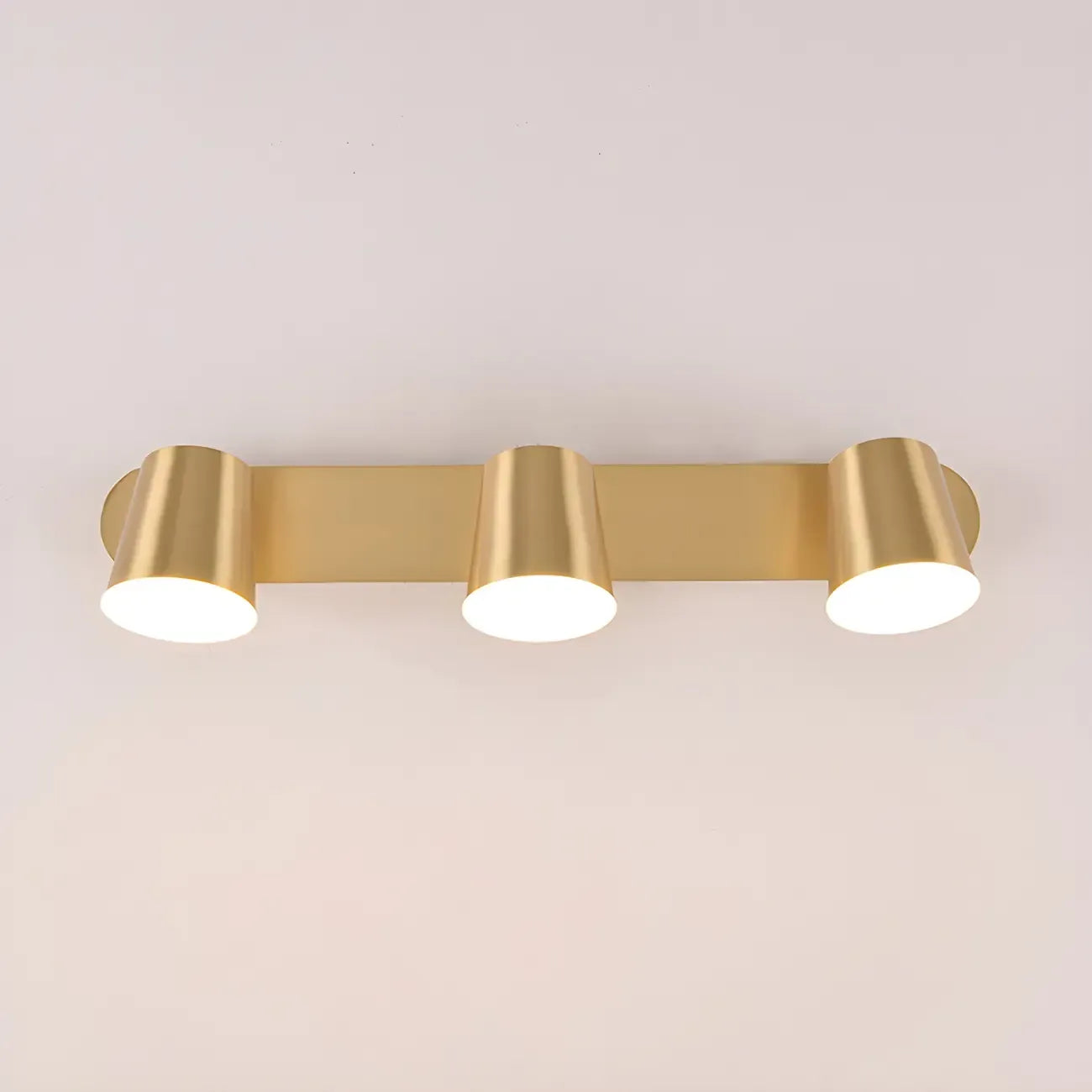 Applique murale géométrique noire à intensité variable avec 3 lampes