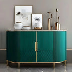 Buffet glamour en marbre gris avec rangement