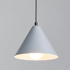 Suspension moderne à 3 lumières multicolores en forme de cône pour îlot de cuisine