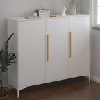 Armoire à chaussures réglable en métal blanc-gris pour entrée