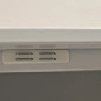 Armoire à chaussures réglable en métal blanc-gris pour entrée