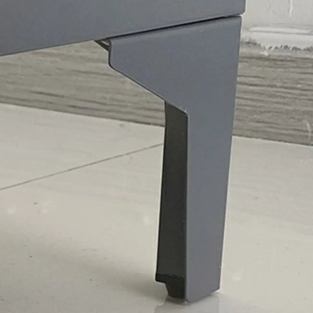 Armoire à chaussures réglable en métal blanc-gris pour entrée