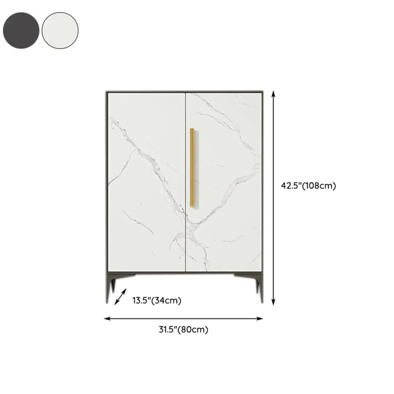 Armoire à chaussures réglable en métal blanc-gris pour entrée