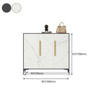 Armoire à chaussures réglable en métal blanc-gris pour entrée