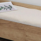 Banc de rangement à chaussures rembourré Nordic Wood à couvercle relevable