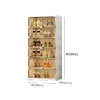Organisateur de chaussures empilable en plastique blanc glamour pour placard