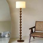 Lampada da terra tradizionale a piantana con paralume in tessuto per la casa (63")