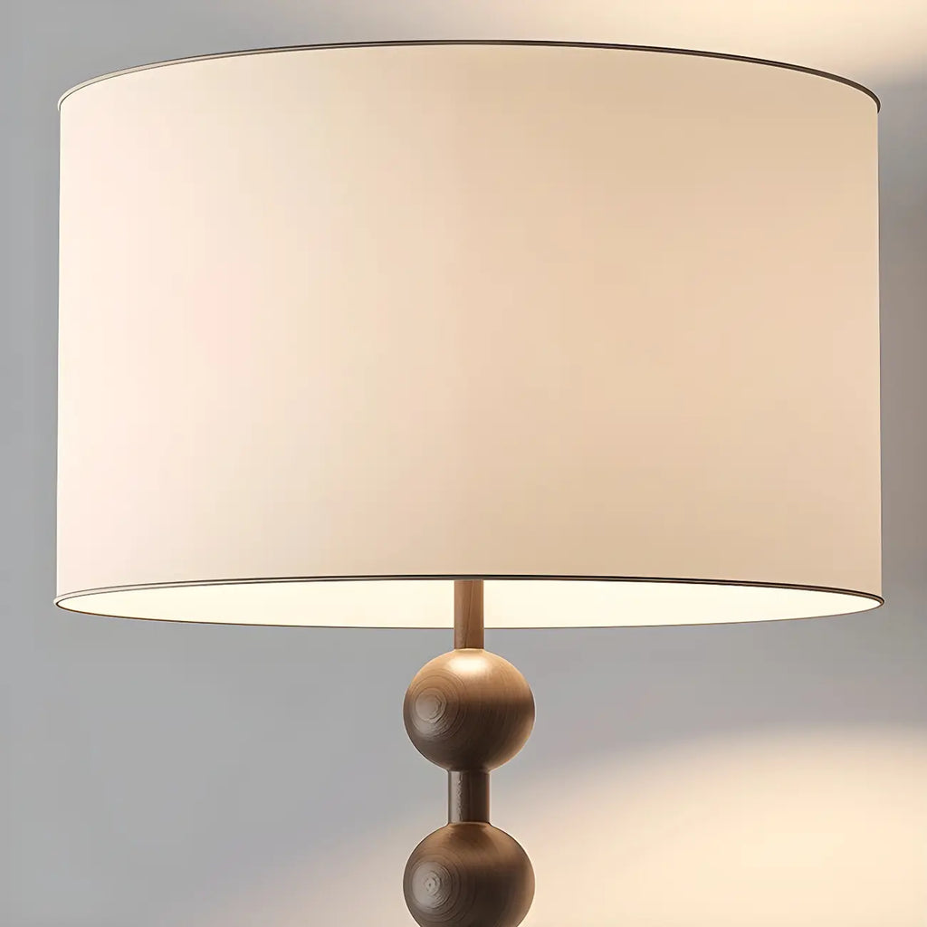 Lampada da terra tradizionale a piantana con paralume in tessuto per la casa (63")