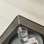 Table de chevet ouverte en acrylique beige pour chambre à coucher, petite table de chevet