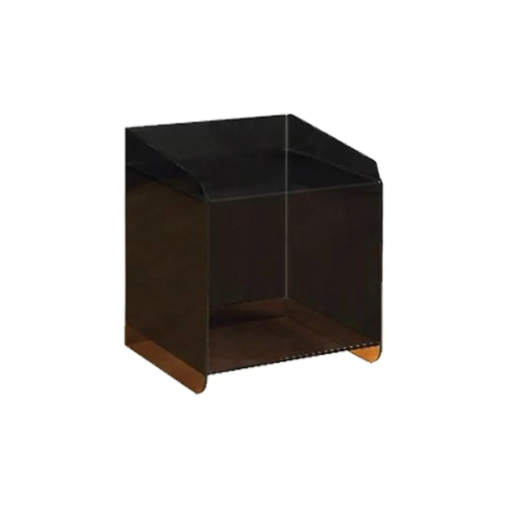 Table de chevet ouverte en acrylique beige pour chambre à coucher, petite table de chevet