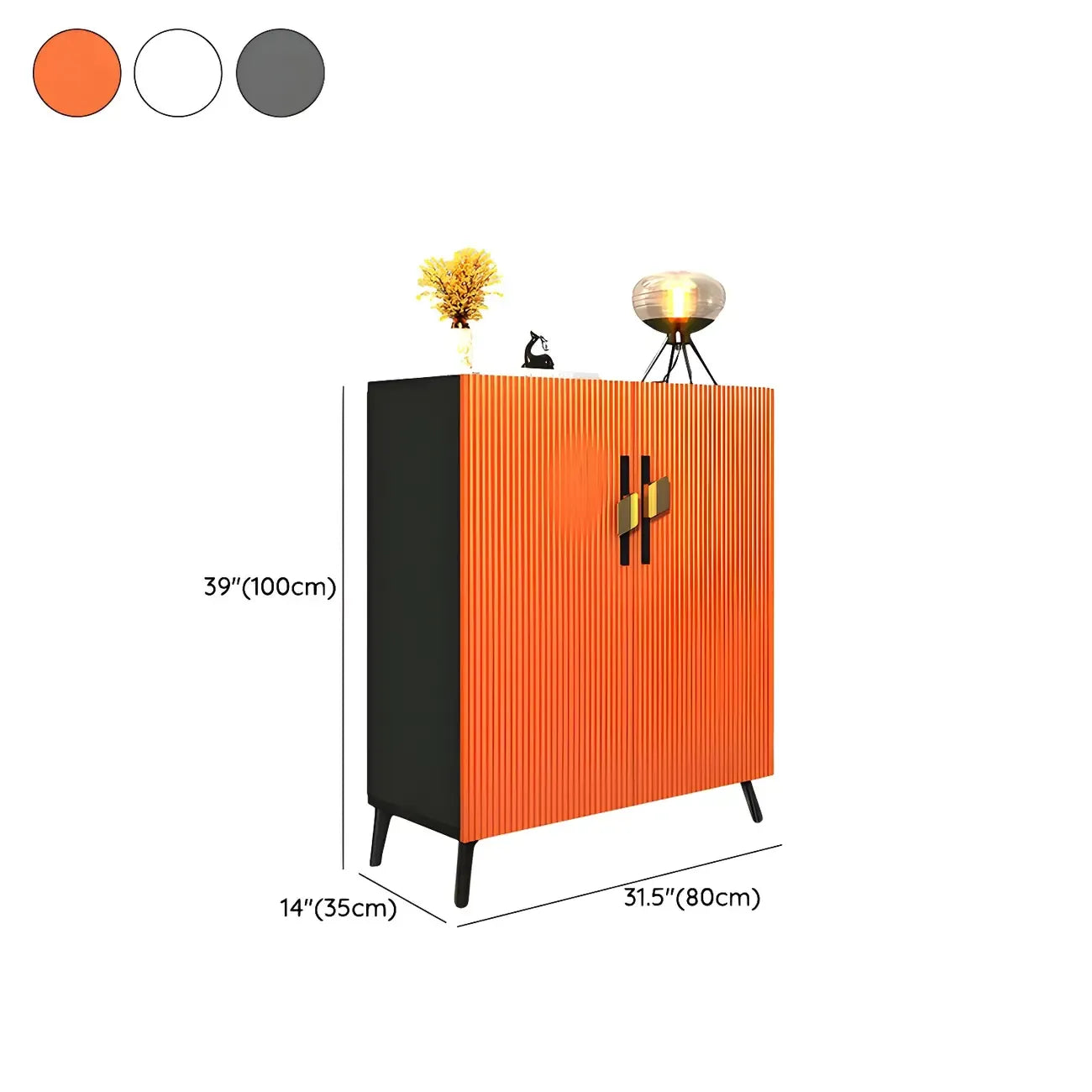 Meuble à chaussures de luxe en bois gris pour entrée