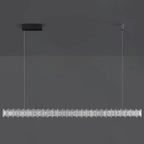 Suspension linéaire en cristal pour îlot de cuisine, à intensité variable, LED.