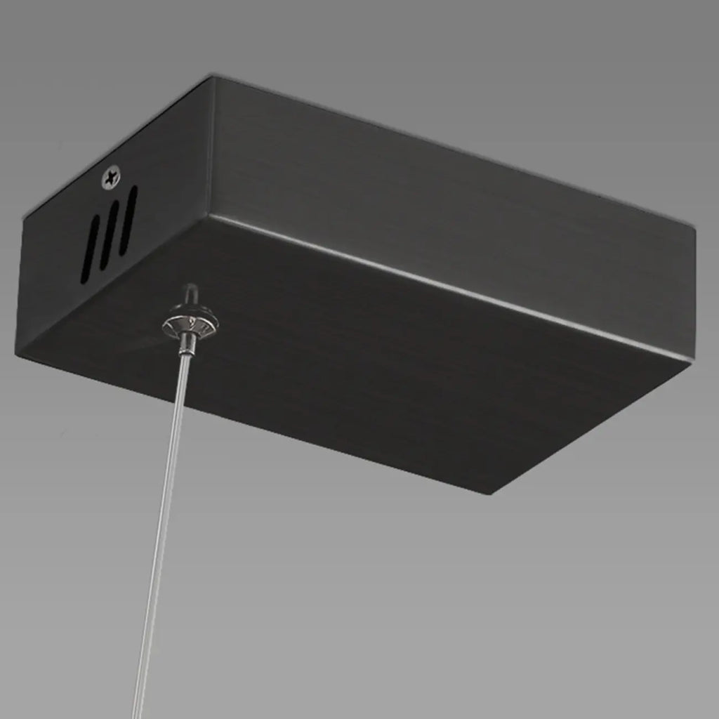 Suspension linéaire en cristal pour îlot de cuisine, à intensité variable, LED.