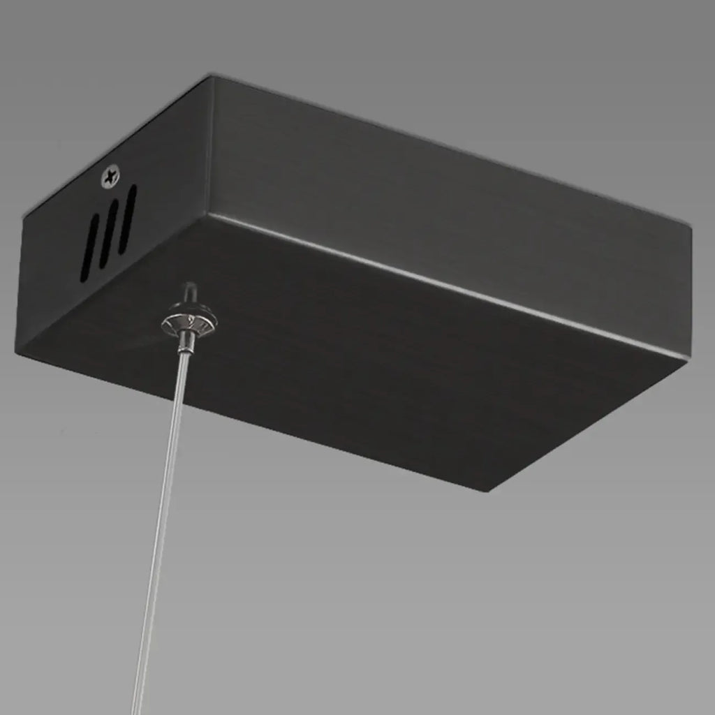 Suspension linéaire en cristal pour îlot de cuisine, à intensité variable, LED.