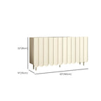 Armoire à chaussures d'entrée en bois blanc cannelé