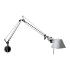 28.5 Lampada da parete moderna nera a braccio orientabile per interni