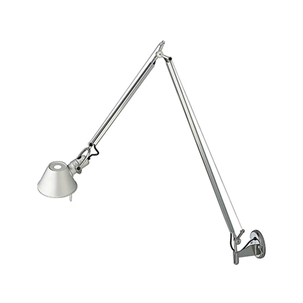 28.5 Lampada da parete moderna nera a braccio orientabile per interni