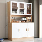 Grand buffet de rangement en bois et acrylique, réglable