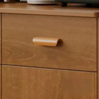 Grand buffet de rangement en bois et acrylique, réglable