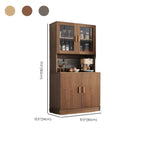 Grand buffet de rangement en bois et acrylique, réglable