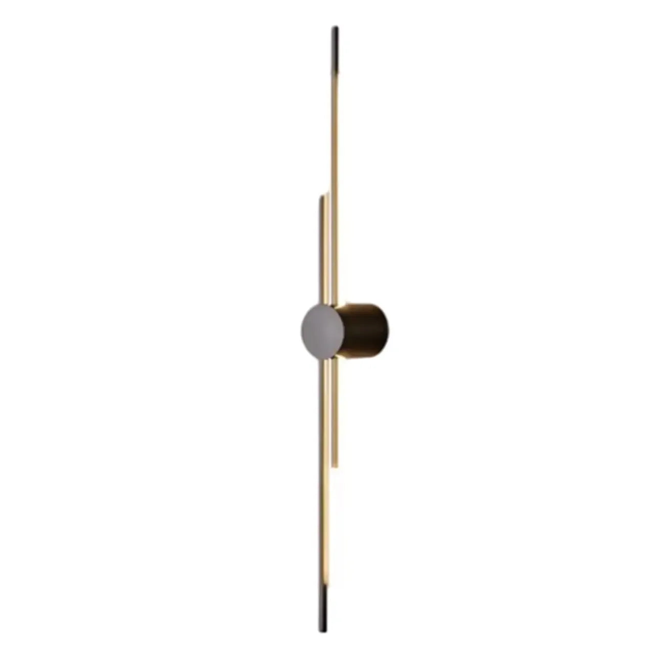 Applique murale minimaliste et fine en métal, de forme linéaire, avec éclairage LED vers le haut et vers le bas.