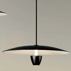 Suspension LED moderne en métal noir pour îlot de cuisine