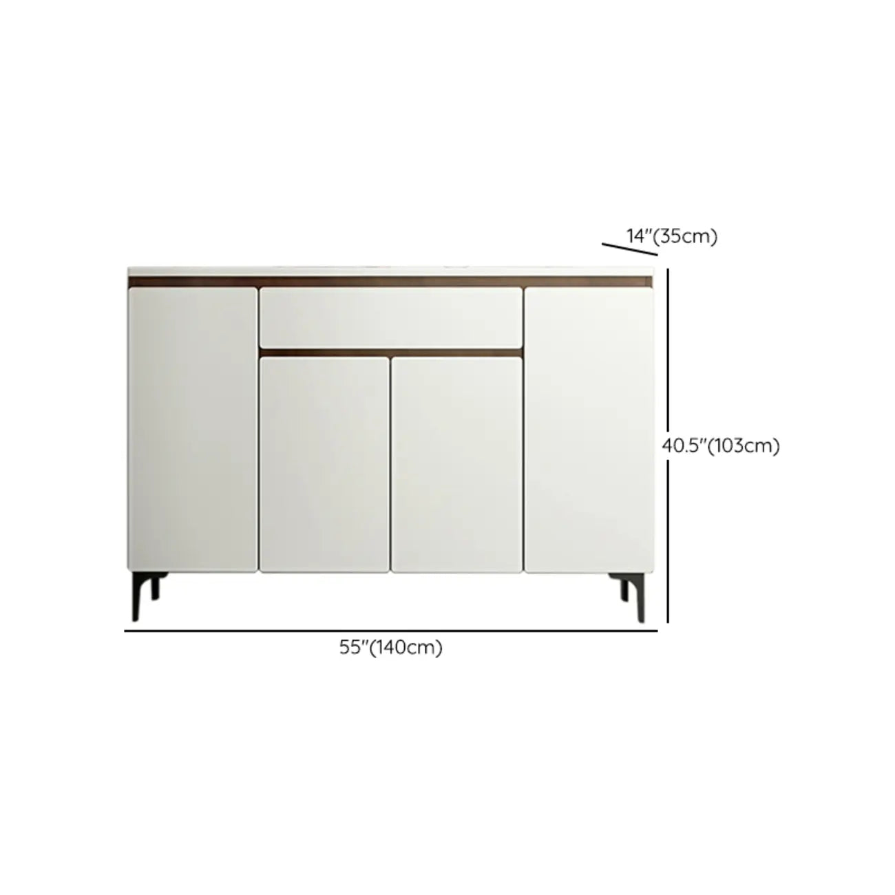 Meuble à chaussures contemporain en bois blanc pour entrée