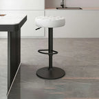 Tabourets de bar pivotants réglables revêtus de cuir