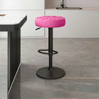 Tabourets de bar pivotants réglables revêtus de cuir