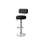 Tabourets de bar pivotants réglables revêtus de cuir