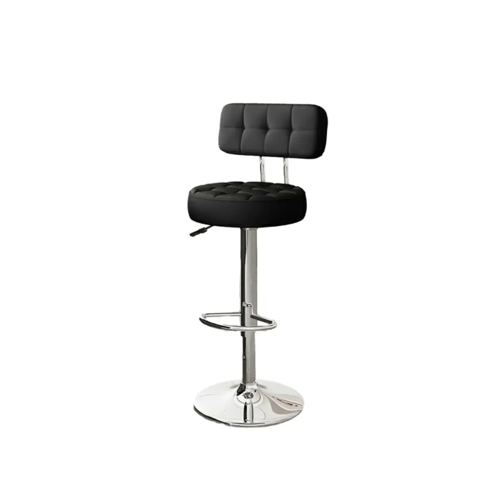 Tabourets de bar pivotants réglables revêtus de cuir