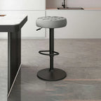 Tabourets de bar pivotants réglables revêtus de cuir