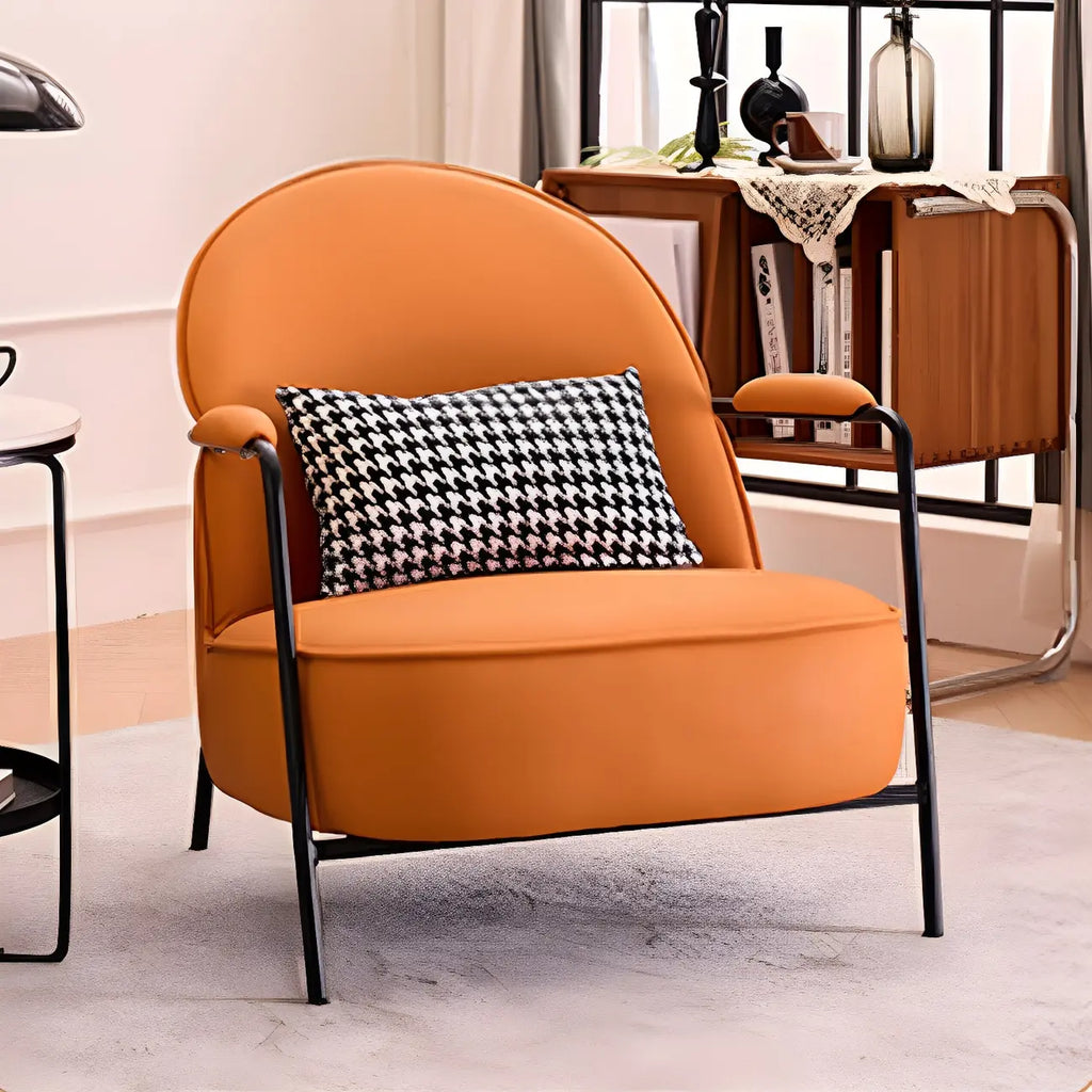 Fauteuil moderne en cuir, résistant à l'eau et aux rayures