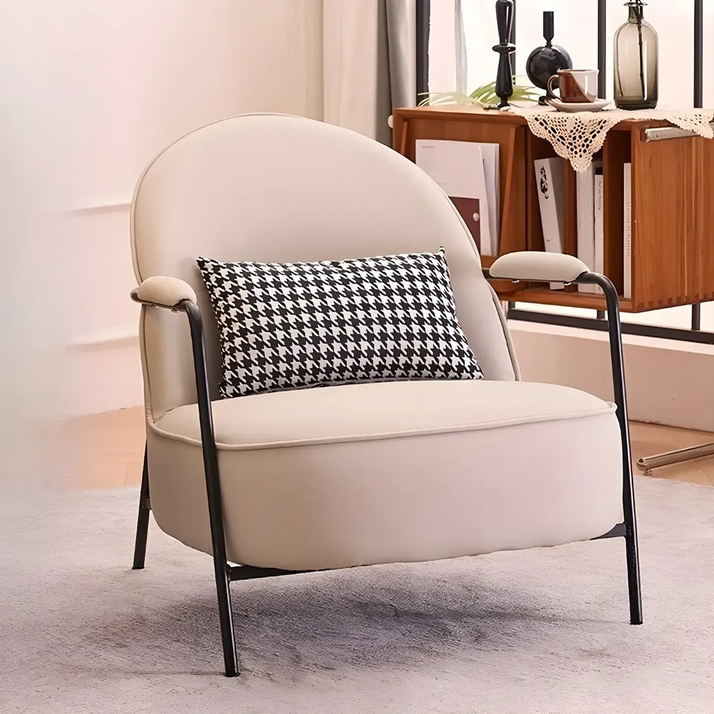 Fauteuil moderne en cuir, résistant à l'eau et aux rayures