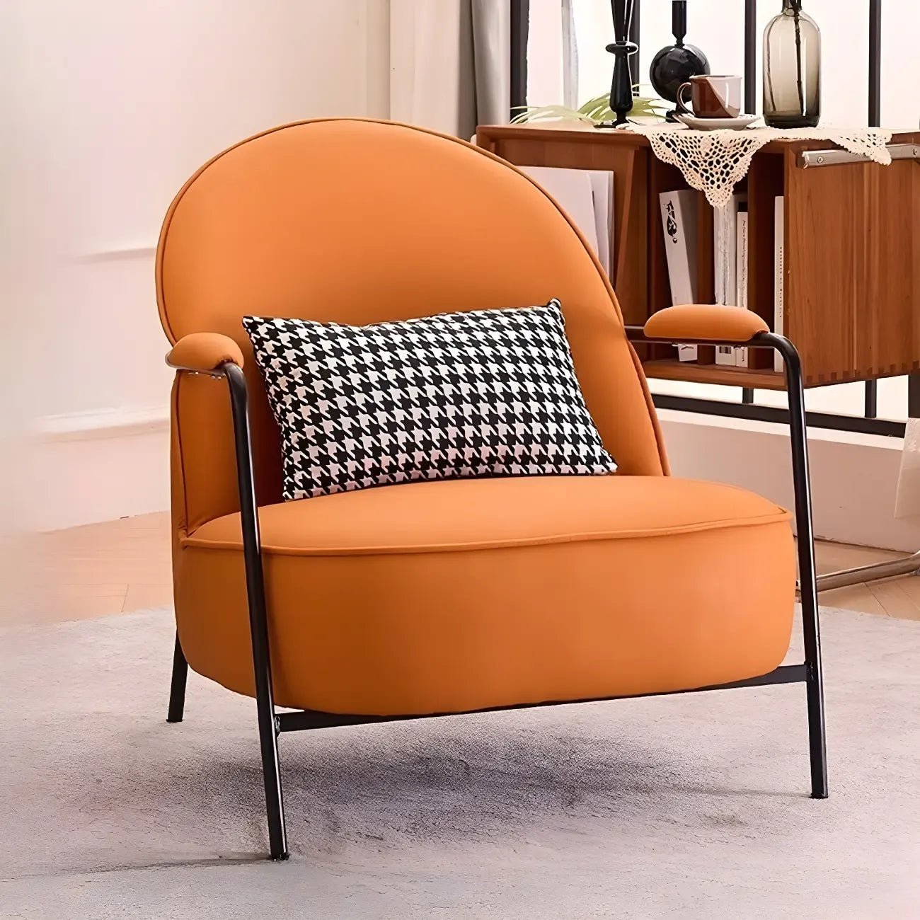 Fauteuil moderne en cuir, résistant à l'eau et aux rayures