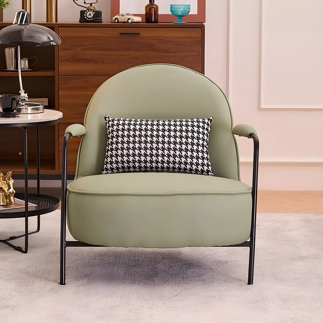 Fauteuil moderne en cuir, résistant à l'eau et aux rayures