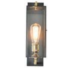 Applique murale LED géométrique moderne en verre doré et petit noir